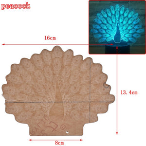 1PCS Fashion New 3D Illusion Lamp