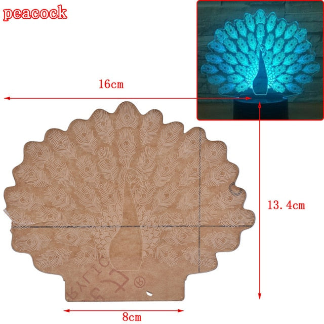 1PCS Fashion New 3D Illusion Lamp