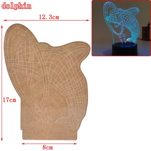 1PCS Fashion New 3D Illusion Lamp